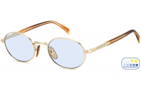 Gafas de Sol - David Beckham Eyewear - DB 1196/S - T5U (QZ) GOLD BROWN HORN // AZURE PHOTOCROMIC
