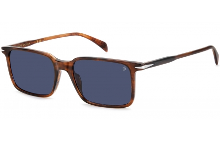 Gafas de Sol - David Beckham Eyewear - DB 1220/S - EX4 (KU) BROWN HORN // BLUE