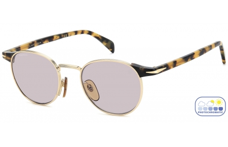 Gafas de Sol - David Beckham Eyewear - DB 1223/S - HM2 (5F) GOLD HONEY HAVANA // VIOLET PHOTOCHROMATIC ANTIREFLEX