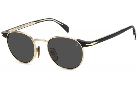 Gafas de Sol - David Beckham Eyewear - DB 1223/S - RHL (IR) BLACK GOLD // DARK GREY