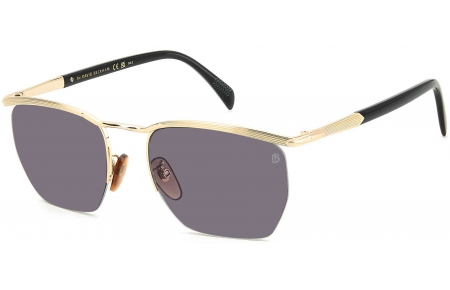 Gafas de Sol - David Beckham Eyewear - DB 1225/S - RHL (0D) GOLD BLACK // VIOLET ANTIREFLECTION