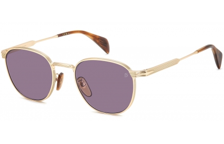 Gafas de Sol - David Beckham Eyewear - DB 1228/S - T5U (0D) GOLD BROWN HORN // VIOLET ANTIREFLECTION