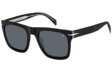 Gafas de Sol - David Beckham Eyewear - DB 7000/S FLAT - 7C5 (IR) BLACK CRYSTAL // GREY BLUE