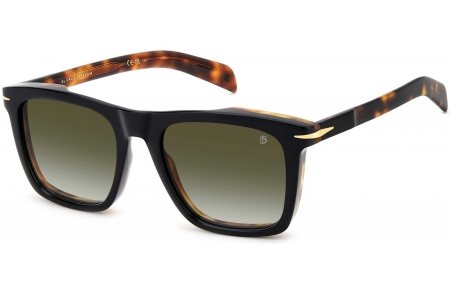 Gafas de Sol - David Beckham Eyewear - DB 7000/S - XWY (9K) BLACK HAVANA GOLD  // GREEN GRADIENT