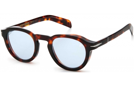 Gafas de Sol - David Beckham Eyewear - DB 7029/S - 0UC (QZ) RED HAVANA // AZURE PHOTOCROMIC
