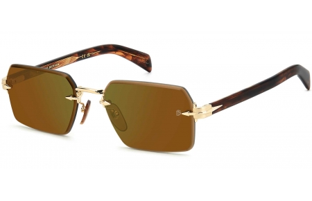 Gafas de Sol - David Beckham Eyewear - DB 7109/S - T5U (MT) GOLD // GREEN MIRROR