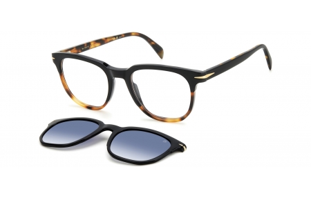 Monturas - David Beckham Eyewear - DB 7120/CS - WR7 (Z7) BLACK HAVANA // BLUE GRADIENT POLARIZED