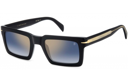 Gafas de Sol - David Beckham Eyewear - DB 7126/S - 2M2 (1V) BLACK GOLD // BLUE GRADIENT GOLD MIRROR