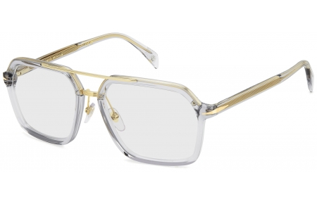 Monturas - David Beckham Eyewear - DB 7128 - FT3 (2Y) GREY GOLD // LIGHT BLUE MIRROR