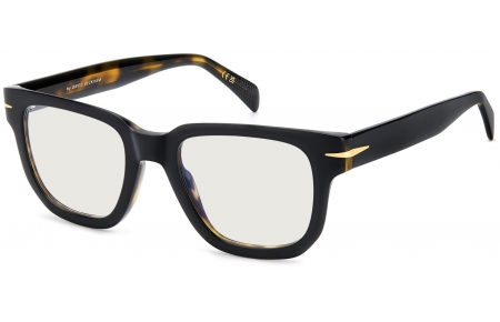 Monturas - David Beckham Eyewear - DB 7130 - WR7 BLACK HAVANA // CLEAR MIRROR