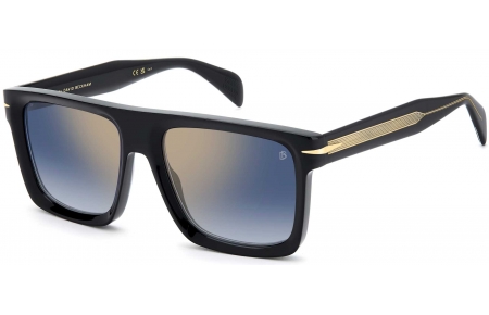 Gafas de Sol - David Beckham Eyewear - DB 7134/S - 807 (1V) BLACK // BLUE GRADIENT GOLD MIRROR