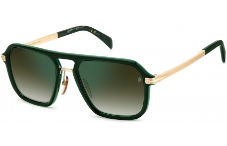 Gafas de Sol - David Beckham Eyewear - DB 7136/S - GC1 (CS) GREEN MARBLE GOLD // GREEN GRADIENT GREEN MIRROR