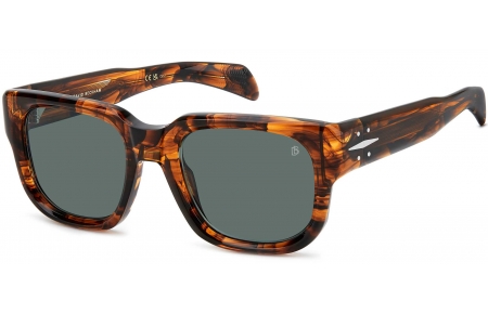 Gafas de Sol - David Beckham Eyewear - DB 7146/S - EX4 (QT) BROWN HORN // GREEN