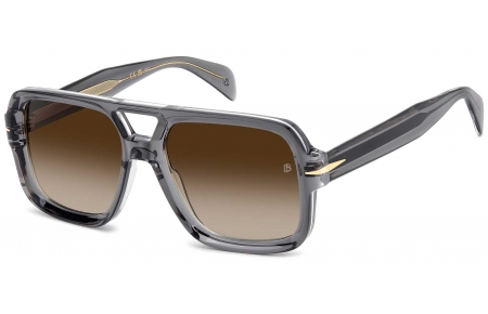 Gafas de Sol - David Beckham Eyewear - DB 7151/S - CBL (HA) GREY TRANSPARENT // BROWN GRADIENT