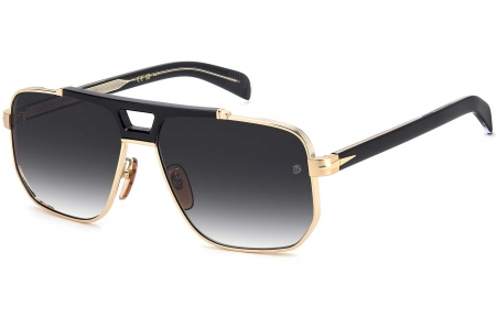 Gafas de Sol - David Beckham Eyewear - DB 7157/S - RHL (9O) GOLD BLACK // DARK GREY GRADIENT