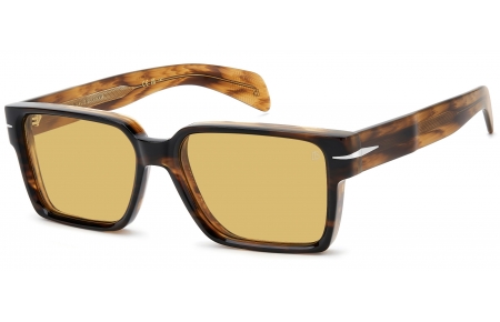 Gafas de Sol - David Beckham Eyewear - DB 7162/S - EX4 (HO) BROWN HORN // YELLOW