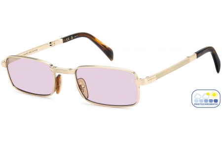 Gafas de Sol - David Beckham Eyewear - DB 99/ORIGAMI - T5U (KE) GOLD BROWN HORN // VIOLET TO GREY PHOTOCHROMIC