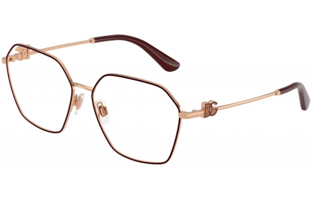 Monturas - Dolce & Gabbana - DG1366 - 1351  BORDEAUX ROSE GOLD