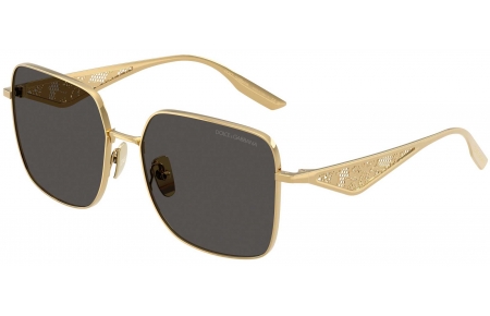 Gafas de Sol - Dolce & Gabbana - DG2310 - 02/87 GOLD // DARK GREY
