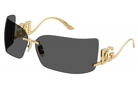 Gafas de Sol - Dolce & Gabbana - DG2319 - 02/87 GOLD // DARK GREY