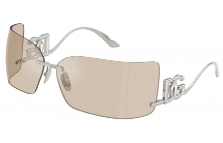 Gafas de Sol - Dolce & Gabbana - DG2319 - 05/6G SILVER // FLASH IVORY MIRROR