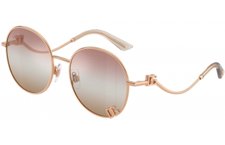 Gafas de Sol - Dolce & Gabbana - DG2324 - 1298EL  ROSE GOLD // BROWN GRADIENT PINK
