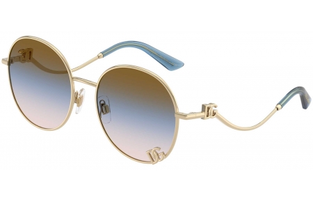 Gafas de Sol - Dolce & Gabbana - DG2324 - 488/U6 PALE GOLD // BROWN GRADIENT PINK BLUE