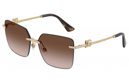 Gafas de Sol - Dolce & Gabbana - DG2332B - 02/13 GOLD // BROWN GRADIENT
