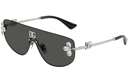Gafas de Sol - Dolce & Gabbana - DG2333B - 05/87 SILVER // DARK GREY
