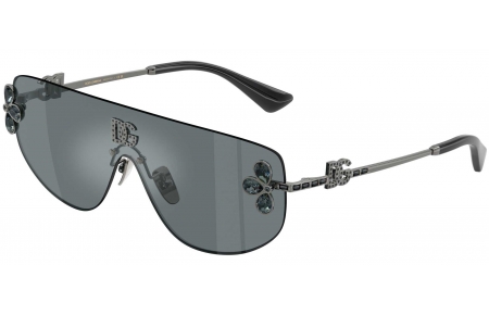 Gafas de Sol - Dolce & Gabbana - DG2333B - 12866G GUNMETAL // BLACK GREY MIRROR