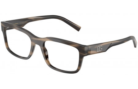 Monturas - Dolce & Gabbana - DG3352 - 3200  STRIPED TOBACCO