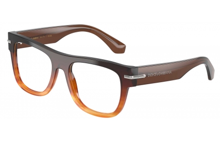 Monturas - Dolce & Gabbana - DG3407 - 3486  STRIPED BROWN GRADIENT