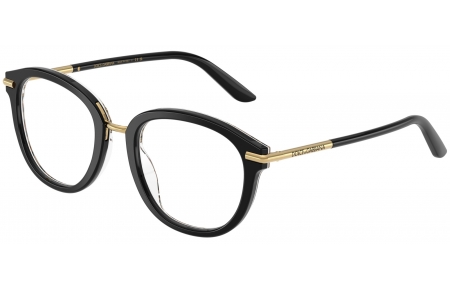 Monturas - Dolce & Gabbana - DG3410 - 3299  BLACK ON LEOPARD