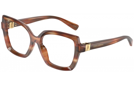 Monturas - Dolce & Gabbana - DG3413 - 3221  STRIPED BROWN