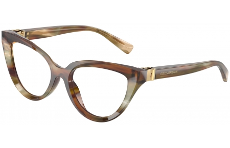 Monturas - Dolce & Gabbana - DG3414 - 3446  STRIPED OCHRE