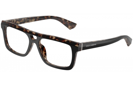 Monturas - Dolce & Gabbana - DG3431 - 3417  BLACK ON HAVANA RED
