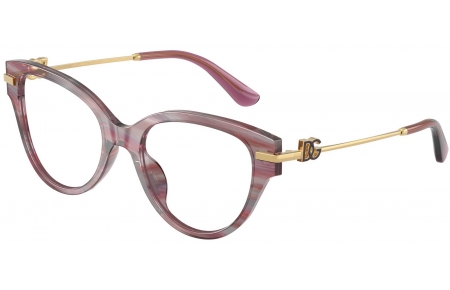 Monturas - Dolce & Gabbana - DG3438 - 3474  STRIPED VIOLET