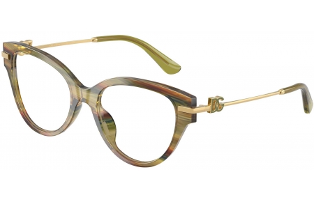 Monturas - Dolce & Gabbana - DG3438 - 3475  STRIPED GREEN