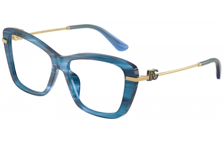 Monturas - Dolce & Gabbana - DG3439 - 3472  STRIPED BLUE
