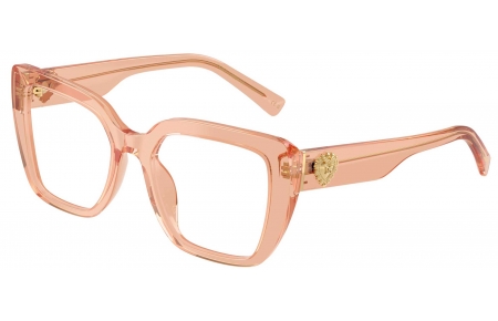 Monturas - Dolce & Gabbana - DG3441 - 3226  TRANSPARENT PEACH