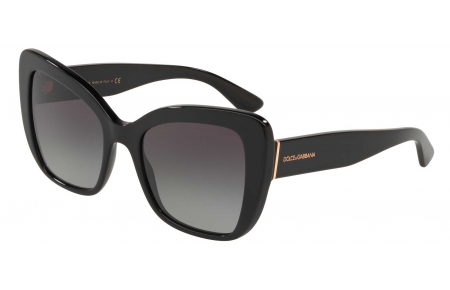Gafas de Sol - Dolce & Gabbana - DG4348 - 501/8G BLACK // GREY GRADIENT