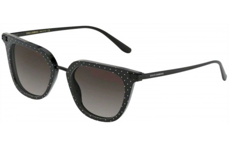 Gafas de Sol - Dolce & Gabbana - DG4363 - 31268G POIS WHITE ON BLACK // GREY GRADIENT