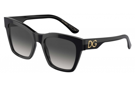 Gafas de Sol - Dolce & Gabbana - DG4384 - 501/8G BLACK // GREY GRADIENT
