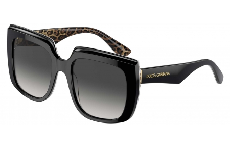 Gafas de Sol - Dolce & Gabbana - DG4414 - 32998G  BLACK ON LEOPARD BROWN // GREY GRADIENT