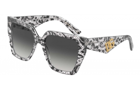 Gafas de Sol - Dolce & Gabbana - DG4438 - 32878G  BLACK LACE // GREY GRADIENT
