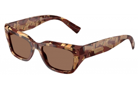 Gafas de Sol - Dolce & Gabbana - DG4462 - 346273  PEARL HAVANA BROWN // DARK BROWN