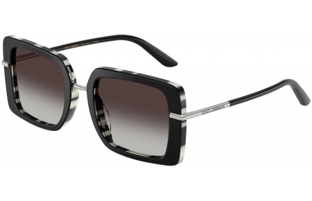 Gafas de Sol - Dolce & Gabbana - DG4491 - 33728G  TOP BLACK ON ZEBRA // GREY GRADIENT