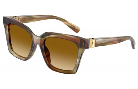 Gafas de Sol - Dolce & Gabbana - DG4498 - 34462L  SRIPED OCHRE // LIGHT BROWN GRADIENT YELLOW