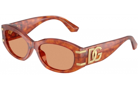 Gafas de Sol - Dolce & Gabbana - DG4502 - 3452/7  HAVANA CAMEL // ORANGE