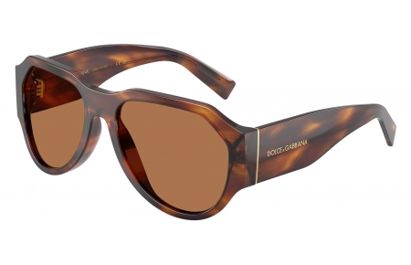 Gafas de Sol - Dolce & Gabbana - DG4504 - 306373  STRIPED BROWN // BRONZE